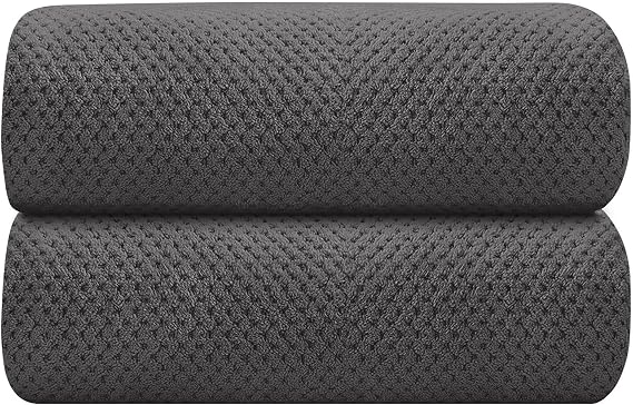 HOMEXCEL Bath Towels 2PK, Microfiber Ultra Soft Bathroom Towel, 27x54 in