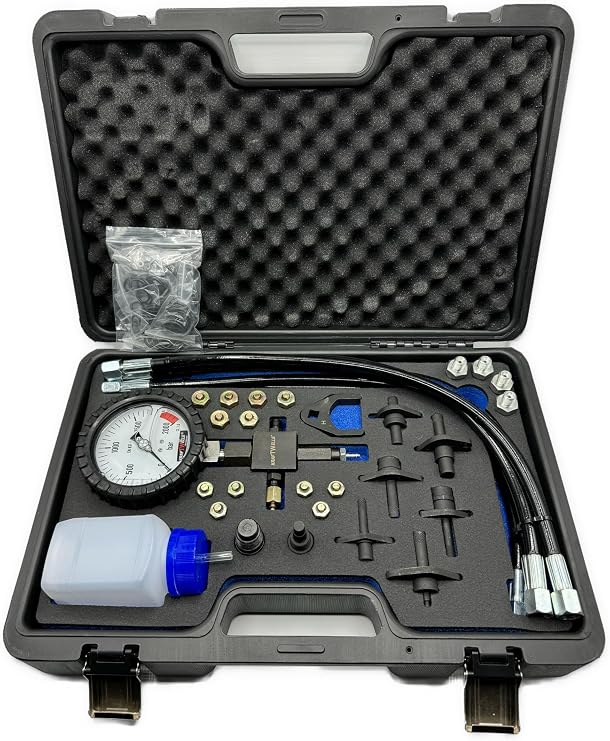 Master Common Rail Diesel High Pressure Tester Tool Kit + Injection Pipe Blanks for Testing Fuel Pressure on Common Rail Systems