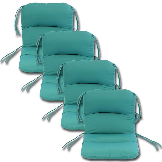 Comfort Classics Set of 4 Outdoor Chair Cushions 20 x 36 x 3 H-19 in Sunbrella Fabric Aruba Inc.
