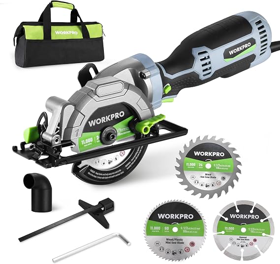 WORKPRO 5.8Amp 3500RPM Circular Saw with Parallel Guide
