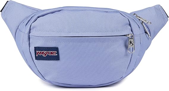 JanSport Fifth Avenue Fanny Pack Crossbody Bags for Women, Men - Stylish, Durable Waist Bag with Adjustable Belt, Main Zippered Pocket, Quick Stash Pocket, Travel Essentials, Lavender Ash