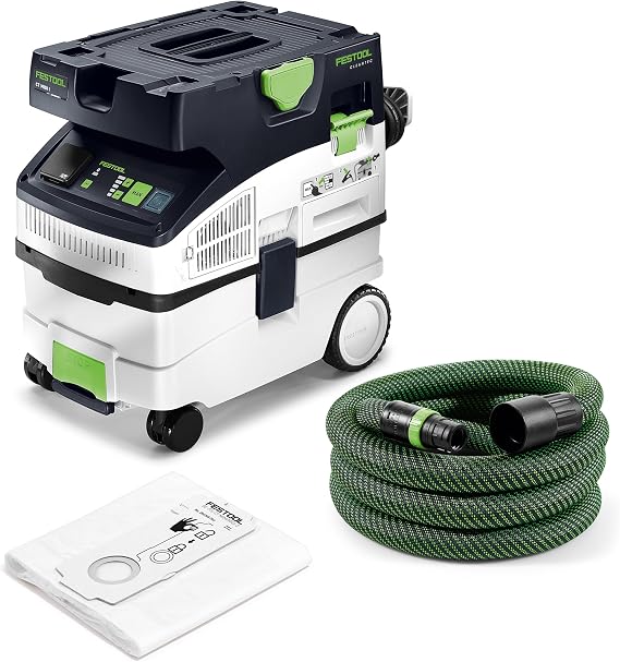 Festool 578512 CT MIDI I Dust Extractor HEPA Filter, Automatic Tool Start, High-Power Suction & AutoClean System