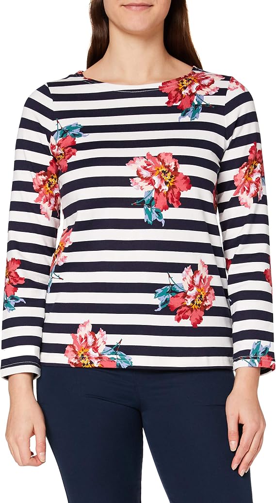 Joules Women's Harbour Print Long Sleeve Jersey Top