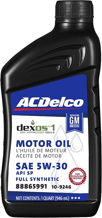 ACDelco GM Original Equipment 10-9246 (88865991) dexosTM1 GEN 2 Full Synthetic 5W-30 Motor Oil - 1 qt