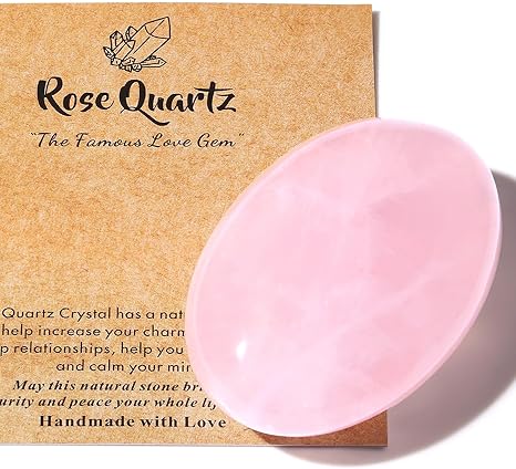 1 PCS 2.4 Rosenquarz Edelsteine Groß Rosa Kristall Oval Heilung Kristall für Reiki Heilung Wiccan Lieferungen Balancing Meditation Zubehör