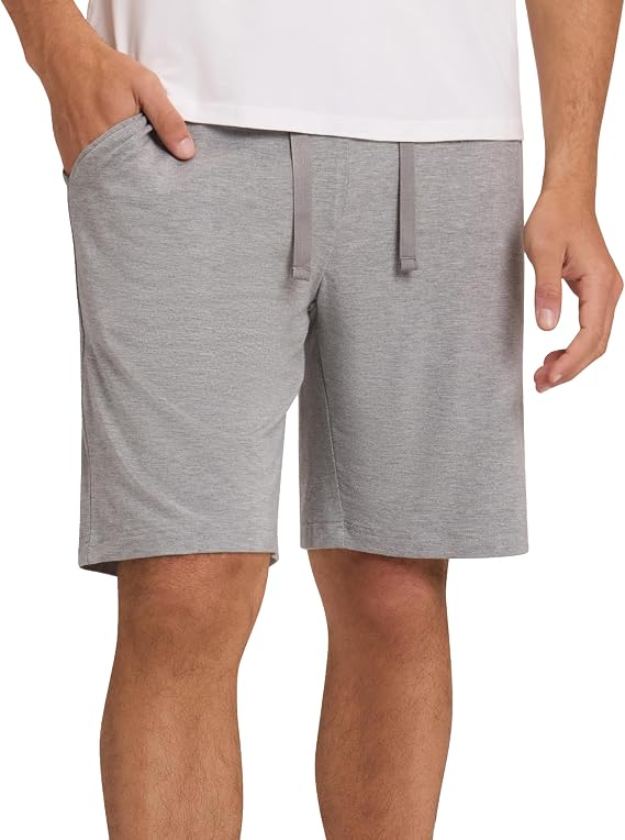 Cozy Earth Mens Stretch-Knit Pajama Shorts - Breathable Temperature Regulating 95% Viscose from Bamboo Blend