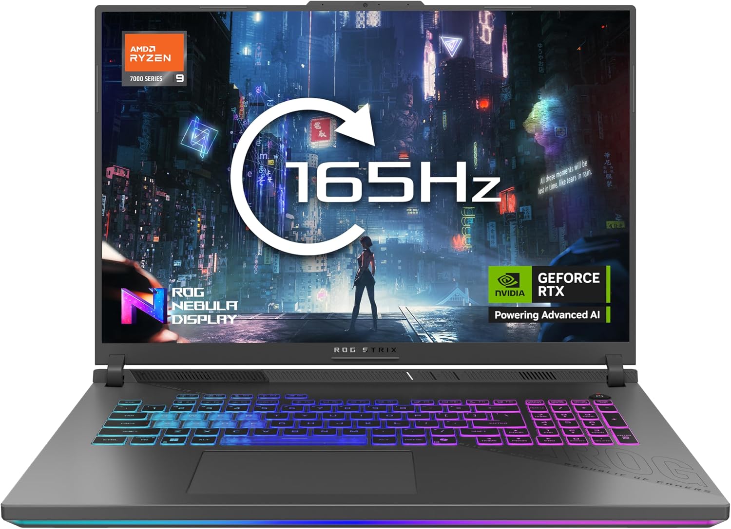 ASUS ROG Strix 16 G614PR 16.0" WUXGA 165Hz Gaming Laptop AMD Ryzen 9-8940HX, NVIDIA GeForce RTX 5070Ti 12GB Graphics, 16GB RAM, 1TB PCIe SSD, 4-Zone Backlit Keyboard, Windows 11