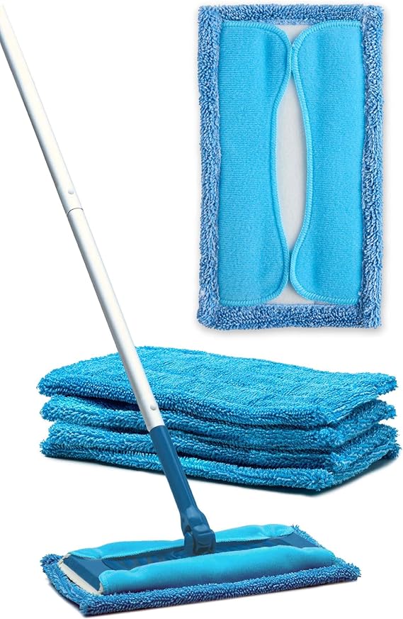 Rejuvenate Microfiber Sweeper Pads, Fits Swiffer Sweeper Mops, 5 Count