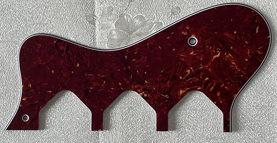 Pick Guard For Epiphone Riviera P93 Style Guitar Pickguard Scratch Plate (4-Ply Red Tortoise)