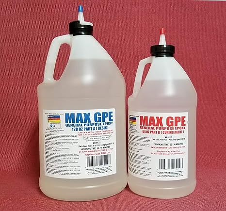 RV Delamination Injectable Glue -MAX GPE Low Viscosity Epoxy Resin 1.5 Gal Kit, Syringe, 24 Hr. Cure, Brush Or Roller Apply 4 Waterproof Impregnating Sealer, Wood Rot Repair, Stiffen Soft Floors