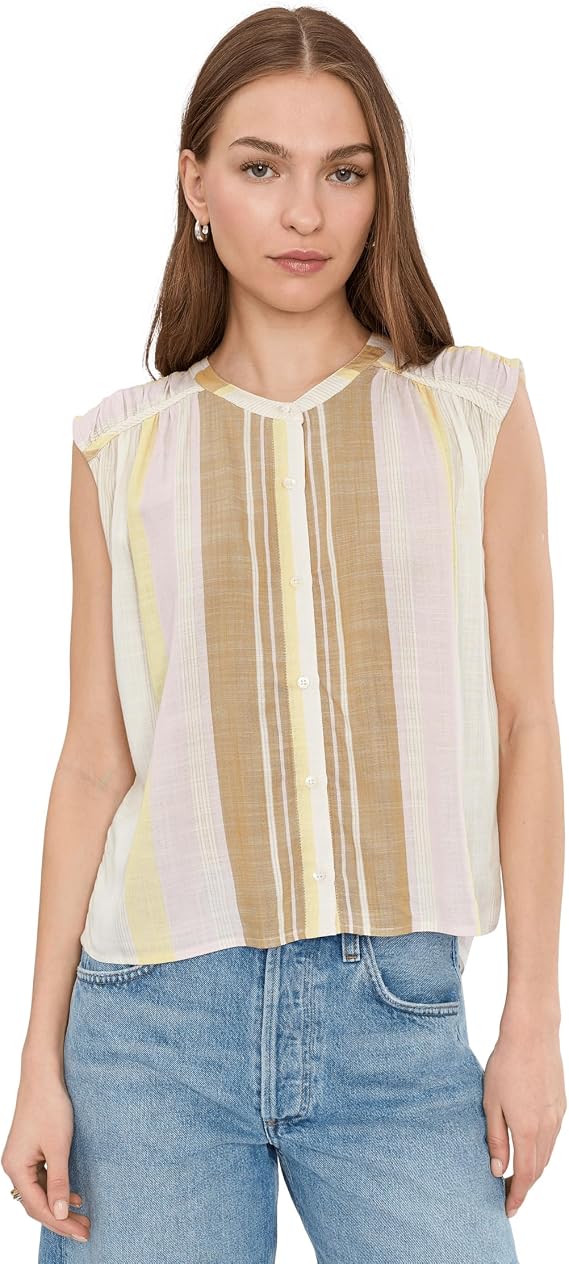 Liverpool Los Angeles Dolman Button Front Woven Blouse with Shirring