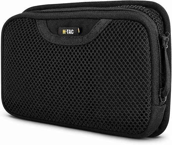 M-Tac Mesh Organizer Pouch with Hook & Loop Backing, EDC Tactical Admin Pouch, Backpack Organizer Insert, Small Gear Utility Bag