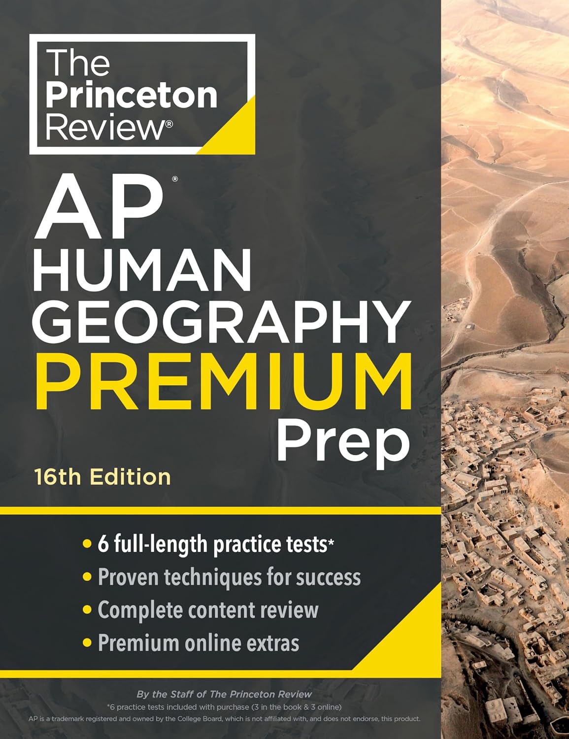Princeton Review AP Human Geography Premium Prep, 16th Edition: 6 Practice Tests  Digital Practice Online  Content Review College Test Preparation 16th Edition