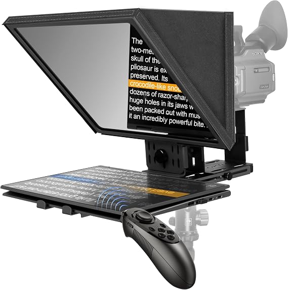 16" Teleprompter for Tablet DSLR Camera with APP Remote