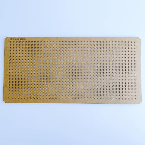 Acrylic Sashiko Stencil, Embroidery Pattern Template, Quilting Stencil Tool, Points or Straight Lines Pattern (5 mm Parallel Points)
