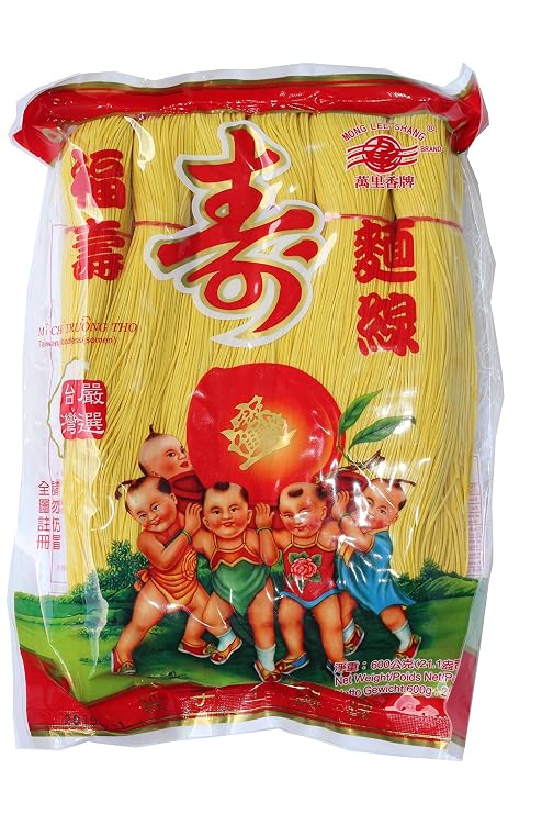 Mong Lee Shang Fresh Somen Noodles, Taiwanese Somen, 21.1 oz - 6 Bundles