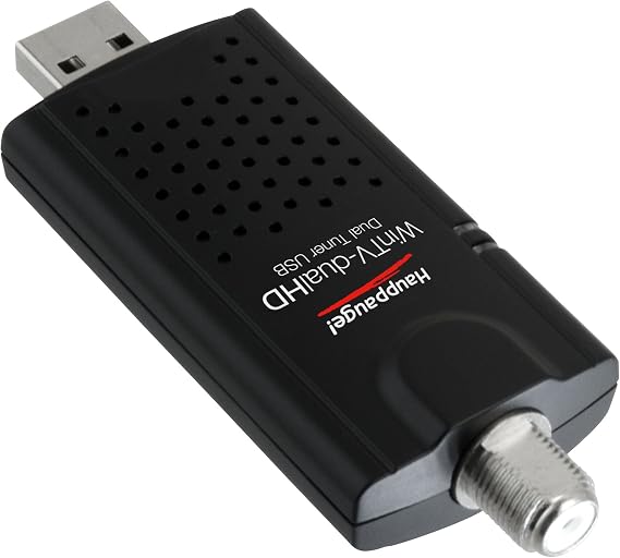 HAUPPAUGE WinTV-DualHD USB 2.0/3.0 Dual HD Digital TV Tuner ATSC/QAM for Windows 11/10/8/7, model 1595