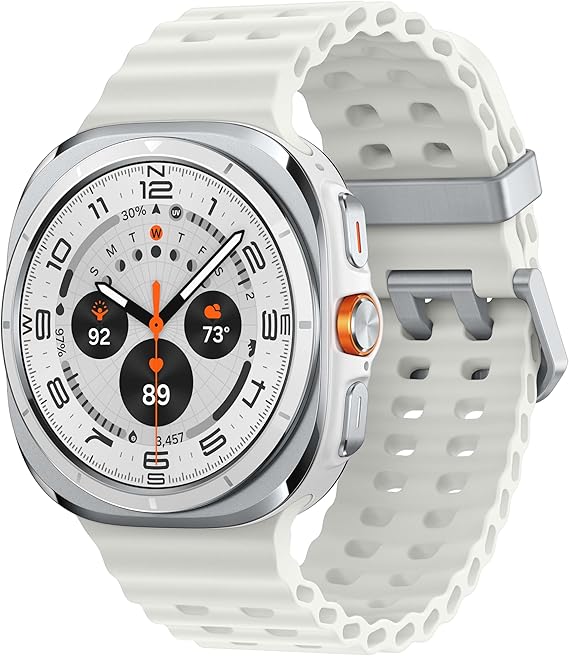 Samsung Galaxy Watch Ultra (2024) 47mm LTE AI Smartwatch w/Energy Score, Wellness Tips, Heart Rate Tracking, Sleep Monitor, Fitness Tracker, GPS, Titanium White [US Version, ]