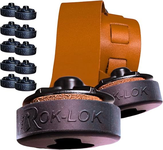 Rok Lok PRO Guitar Strap Lock - 5 Pack (Black) - No Mods Required