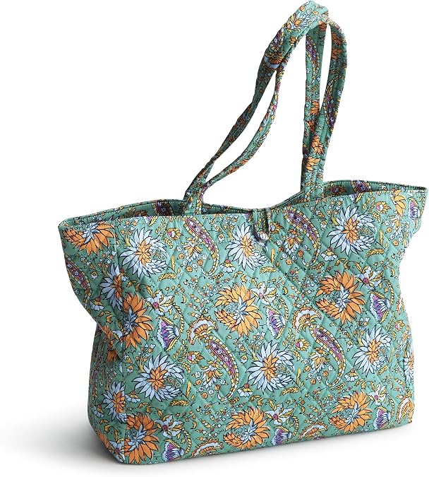 Vera Bradley Women's Hathaway Tote Bag - Premium Cotton