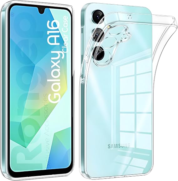 Rongep [Maxi-Clear] Samsung Galaxy A16 için Şeffaf Kılıf Kamera Yükseltili A 16 Koruyucu Esnek ve Hafif Tasarımlı Darbelere ve Çizilmeye Karşı Dayanıklı Telefonu Tam Kaplayan Samsung A16 Kılıfı
