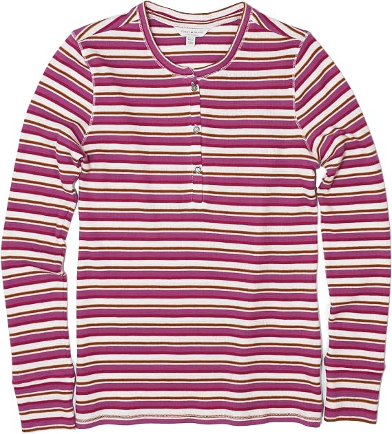 Lucky Brand Women's Stripe Henley Tee
