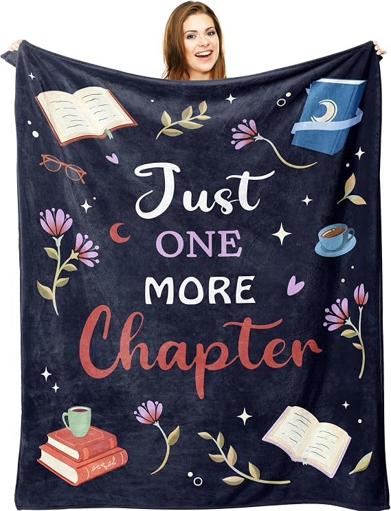 Ryubein Book Lovers Gifts, Gifts for Book Lovers Readers Blanket 50" X 60" | Book Club Bookish Bookworm Librarian Teacher Gifts, Christmas Birthday Gifts for Women, Men, Girl, Boy, Teen, Book Lovers