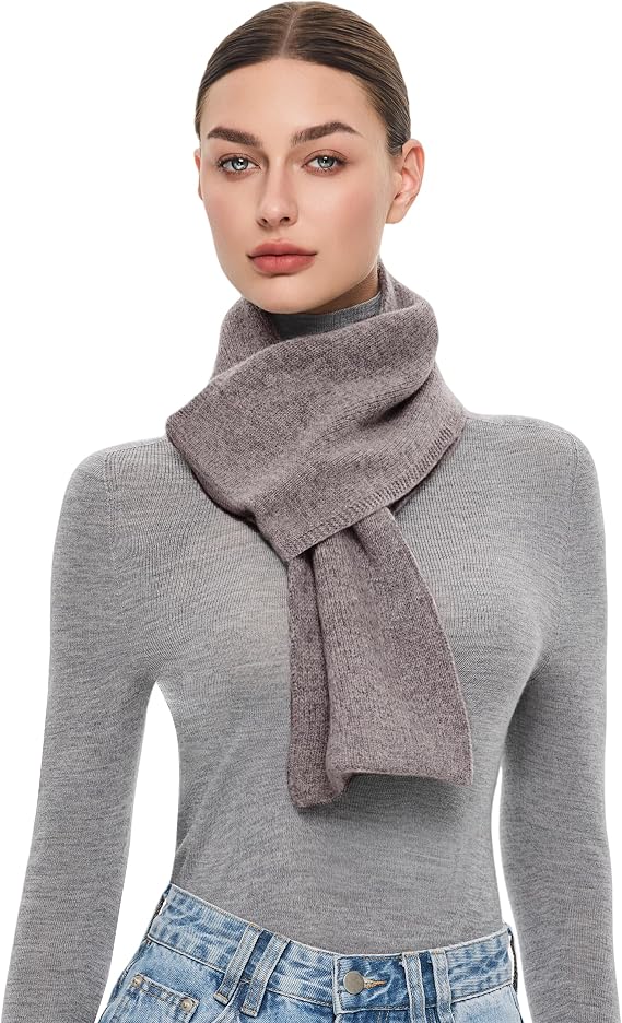 PULI Women 100% Wool Scarf Chunky Warm Pull Through Scarf Gift Box