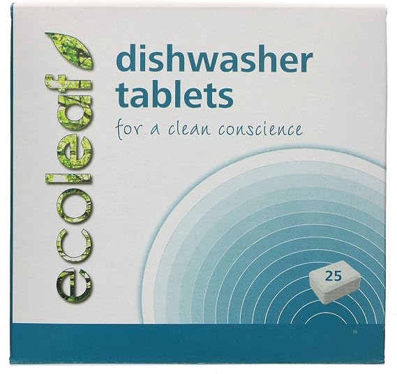 Ecoleaf Natural Dishwasher Tablets - 25 Tabs