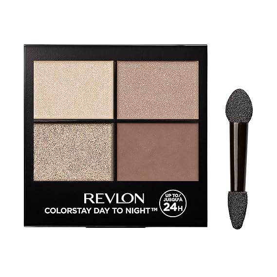 Revlon ColorStay Day to Night Eyeshadow Quad, 500 Addictive, 0.16 oz