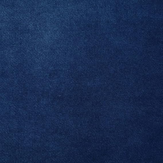 Sintra Cobalt Blue Solid Velvet Upholstery Crypton Fabric