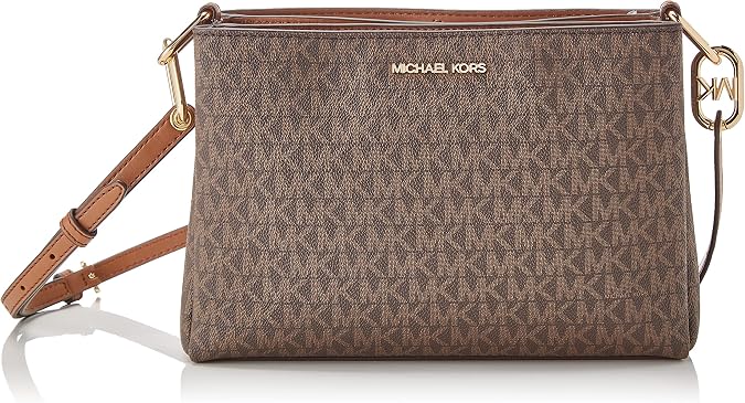 Michael Kors Trisha Leather Medium Triple Compartment Crossbody