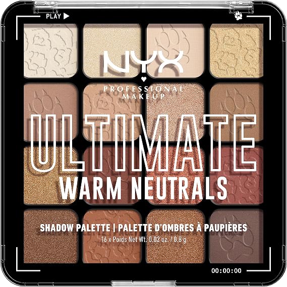 NYX PROFESSIONAL MAKEUP, Nihai Gölge Paleti, Göz Farı Paleti - Sıcak Nötrler