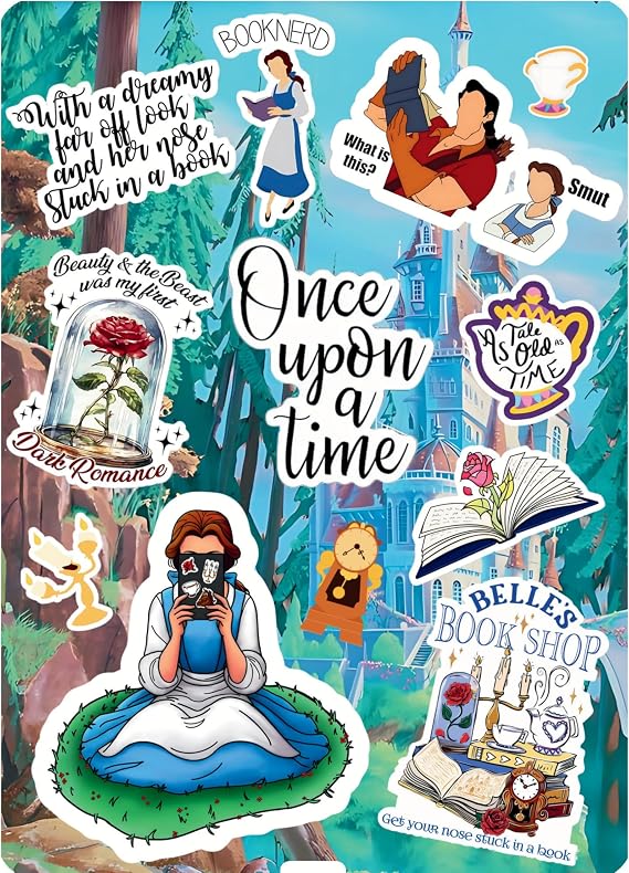 Beauty and The Beast Kindle Insert, Fairytale Bookish Kindle Cover, Once Upon a Time Case Insert, Belles Bookshop Sleeve, Bookish Gift for Readers, Bookworm Ereader Insert (11th Gen Paperwhite)