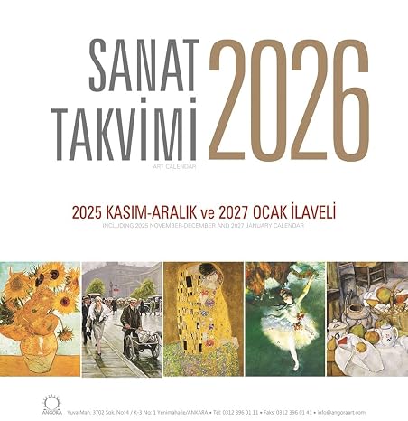 Sanat Takvimi 2026 Duvar Takvimi