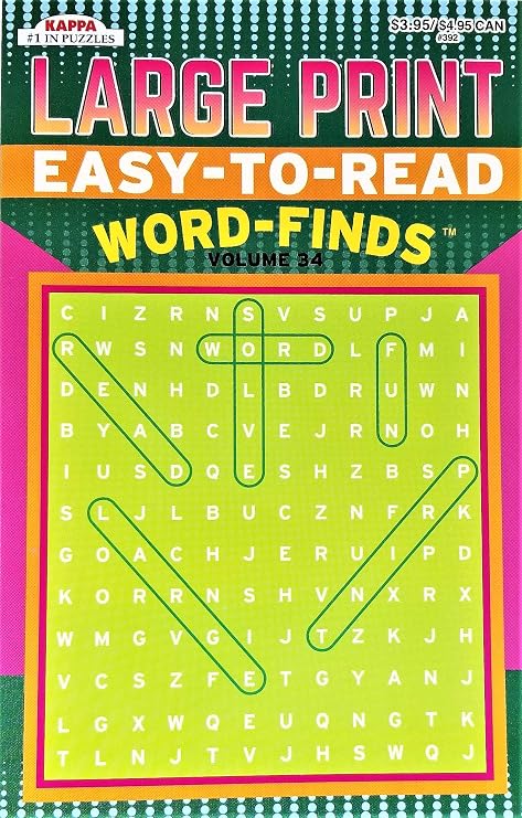 Kappa Easy-to-Ready Word-Finds, Volume 34