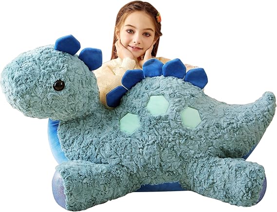 Giant Stegosaurus Dinosaur Stuffed Animal Plush Soft Toy,78cm Large Jumbo Cute Big Size Huge Plushy Fat Plushie,Birthday Gifts for Kid