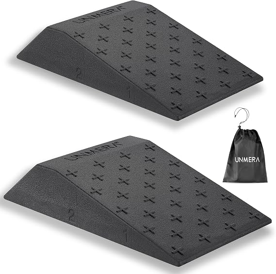UNMERA Squat Wedge Block Non Slip for Heel Elevated Squats, 2PCS