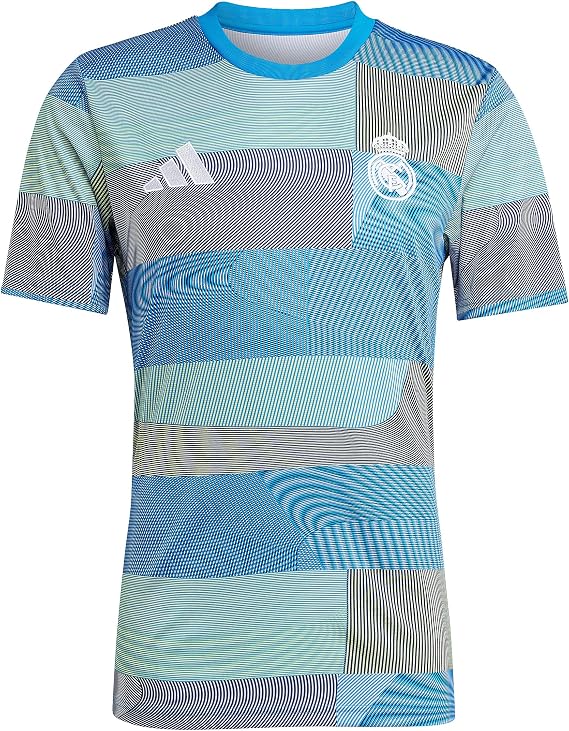 adidas Mens Real Madrid Pre Match Shirt 2025 2026 Adults