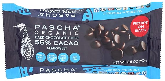 Pascha Chocolate Baking Chip 55% Caca, 8.8 oz