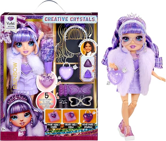 MGAE, Rainbow High Violet - Crystal Series Doll, Rainbow High