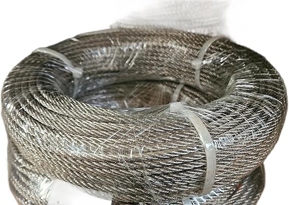 1mm 1.5mm 2mm 3mm 4mm 5mm 6mm 8mm Stainless Steel Wire Rope Cable Rigging Extra ASIN 316 A4 Marine Grade (Length: 1m, Diameter: 3mm)