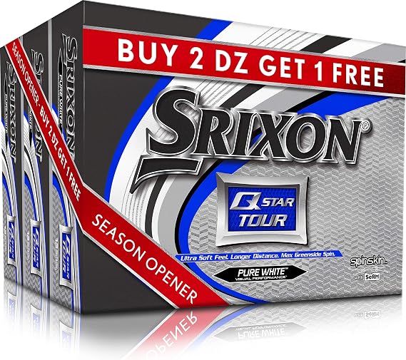 Srixon Q-Star Tour 3 Golf Balls - Buy 2 DZ Get 1 DZ Free
