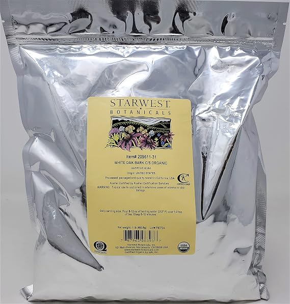 Organic White Oak Bark C/S