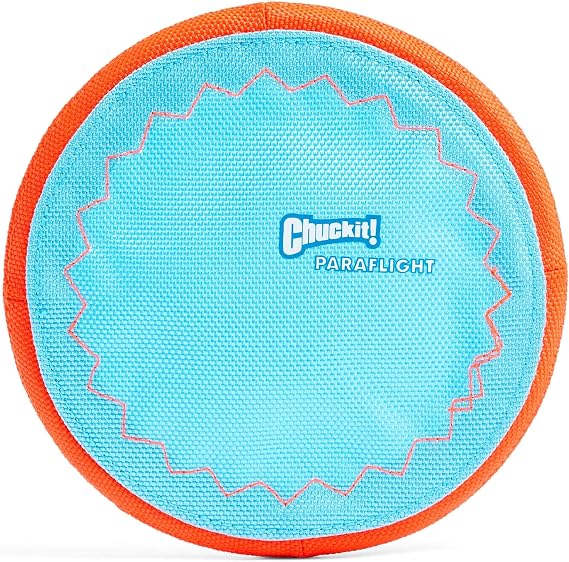 Chuckit! Paraflight Flying Disc Dog Toy for Small Dogs, Size Small