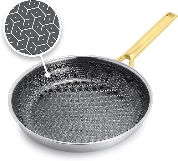 GreenPan Hybrid 10" Stainless Steel Frying Pan, Ceramic Nonstick Skillet