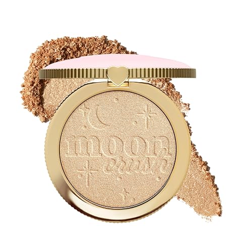 Too Faced Moon Crush Highlighter | Sheer, Powder, Glossy Glow, Highlighter Makeup 0.24 Ounce