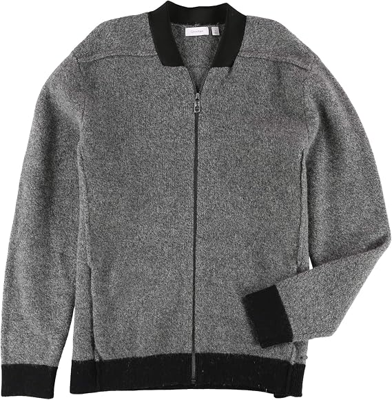 Calvin Klein Mens Constracting Collar Bomber Jacket