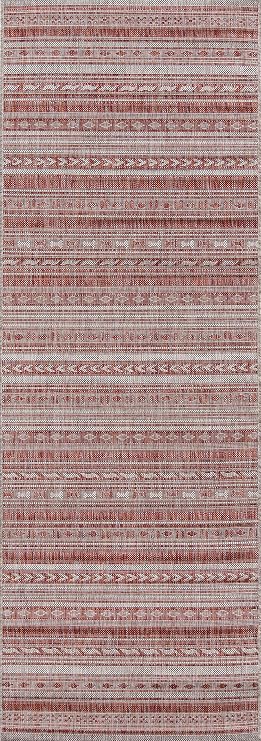 Novogratz by Momeni Villa Tuscany Indoor Outdoor Area Rug, 2' X 6' Runner, Copper