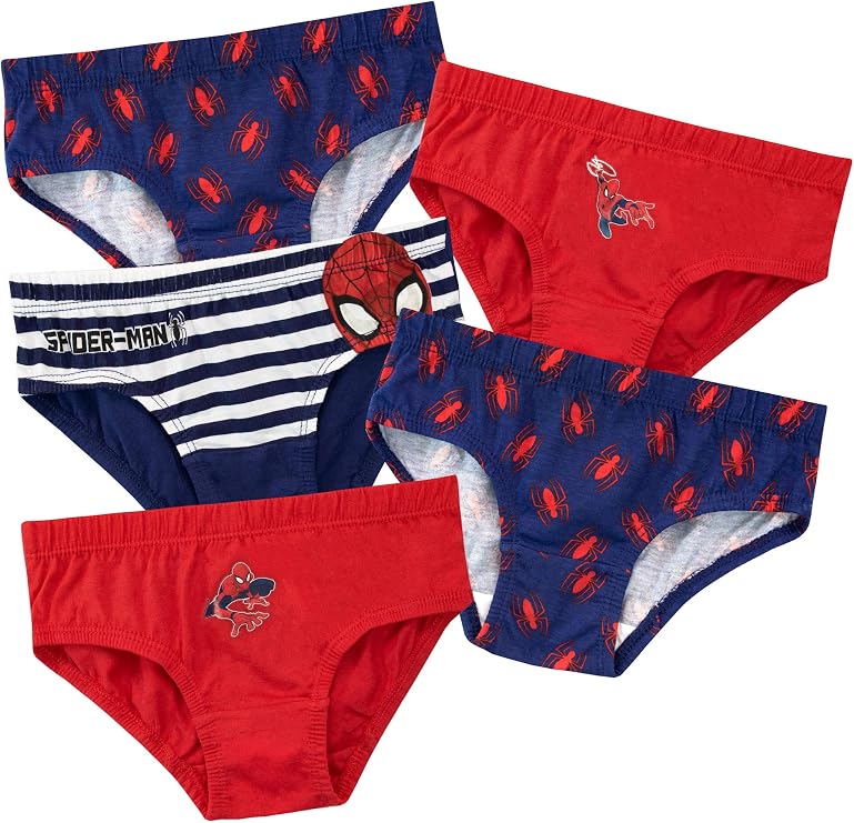 Spiderman Boys Underwear Pack of 5 Multicoloured 5-6 Years